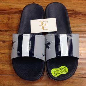 dallas cowboys nike slides